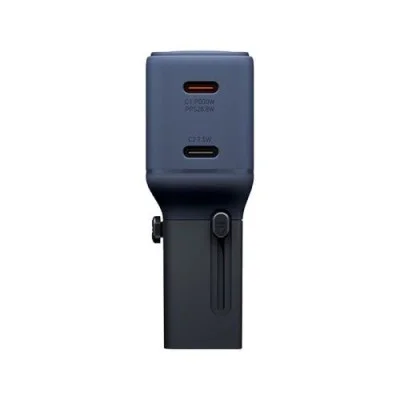 Energea TravelGo Adapter 30 2 Port USB-C 30W PD Travel Adapter - Indigo Blue